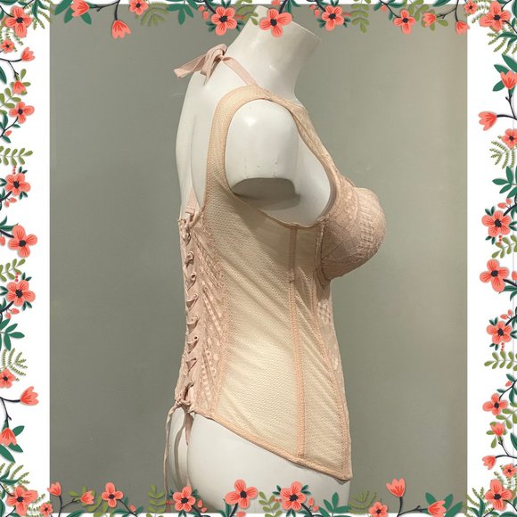 VICTORIA'S SECRET Stretch Lace & Cut-Out Corset 36D - Picture 3 of 10